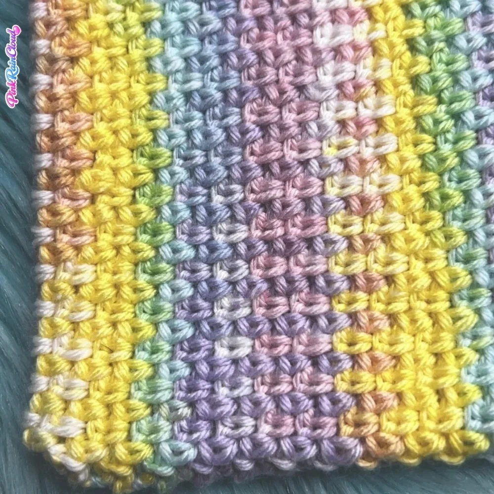 Handmade Pastel Book Pouch Sleeve Soft Texture Crochet PinkRainCloud